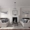 Ekena Millwork Whitman Ceiling Medallion (For Canopies up to 3 3/4"), Hand-Painted Silver, 13"OD x 1 3/8"P CM13WHSLS - alternate 3